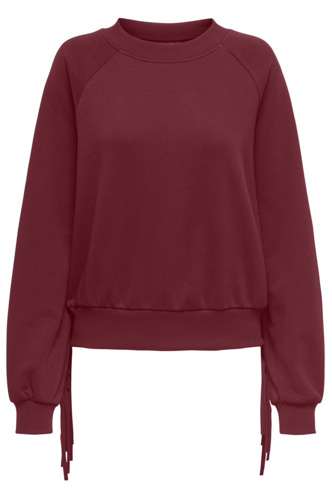 ONLJETT L/S O-NECK EMB. BOX SWT 15355912 CABERNET